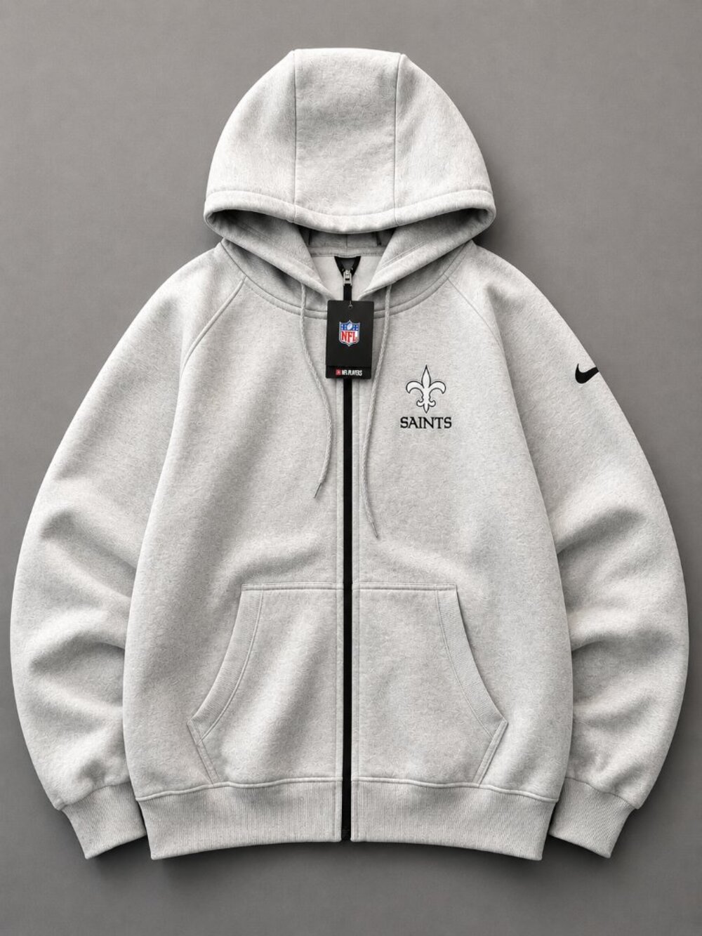 Nike New Orleans Saints Gray Full-Zip Hoodie NWT – Men’s L